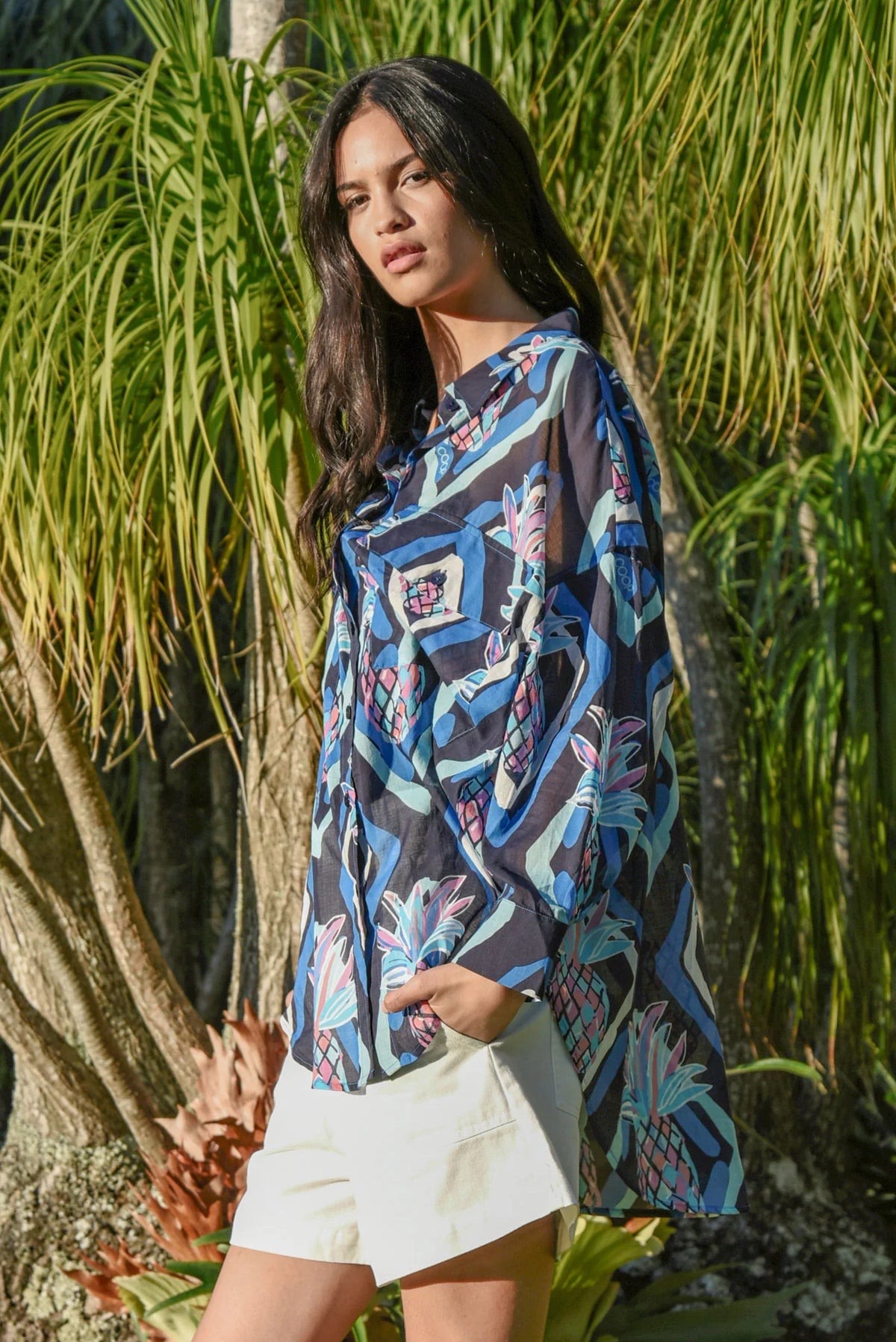 Coop Take It Easy Shirt - Navy Print