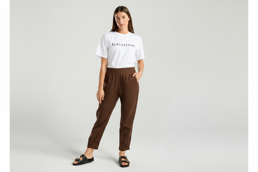 Blackstone Rosalina Knit Waist Pant - Chocolate
