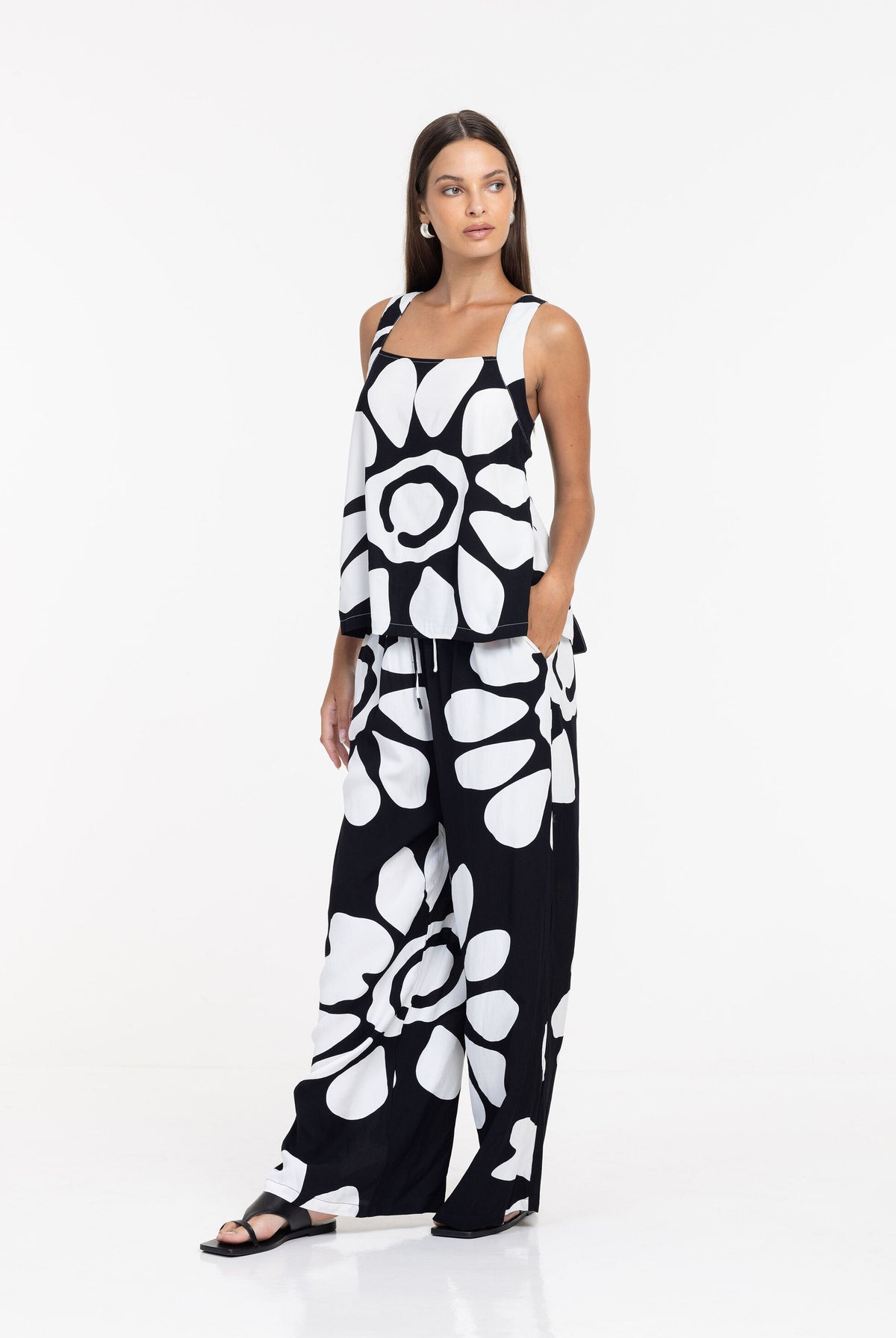 Blak Supreme Pant - Black/White Print