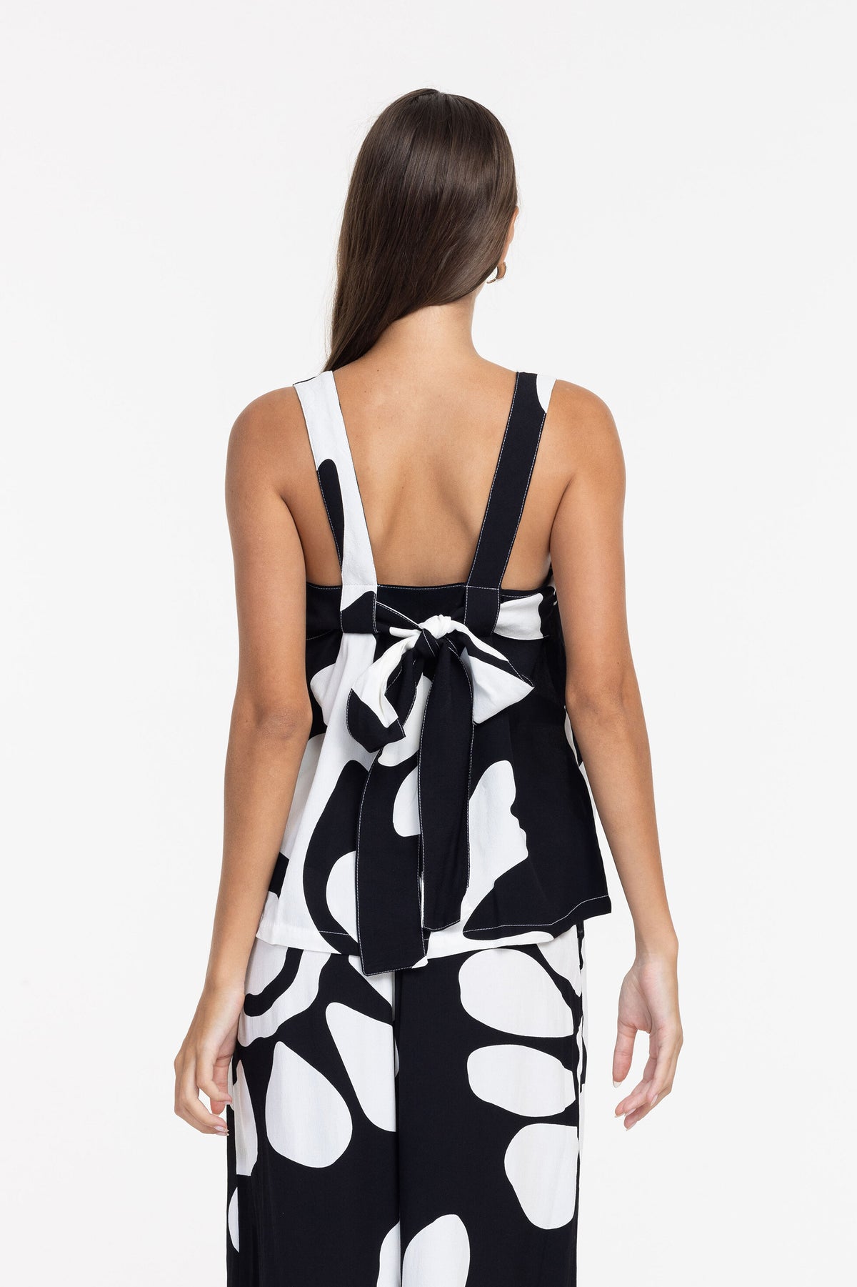 Blak Cinta Top - Black/White Print