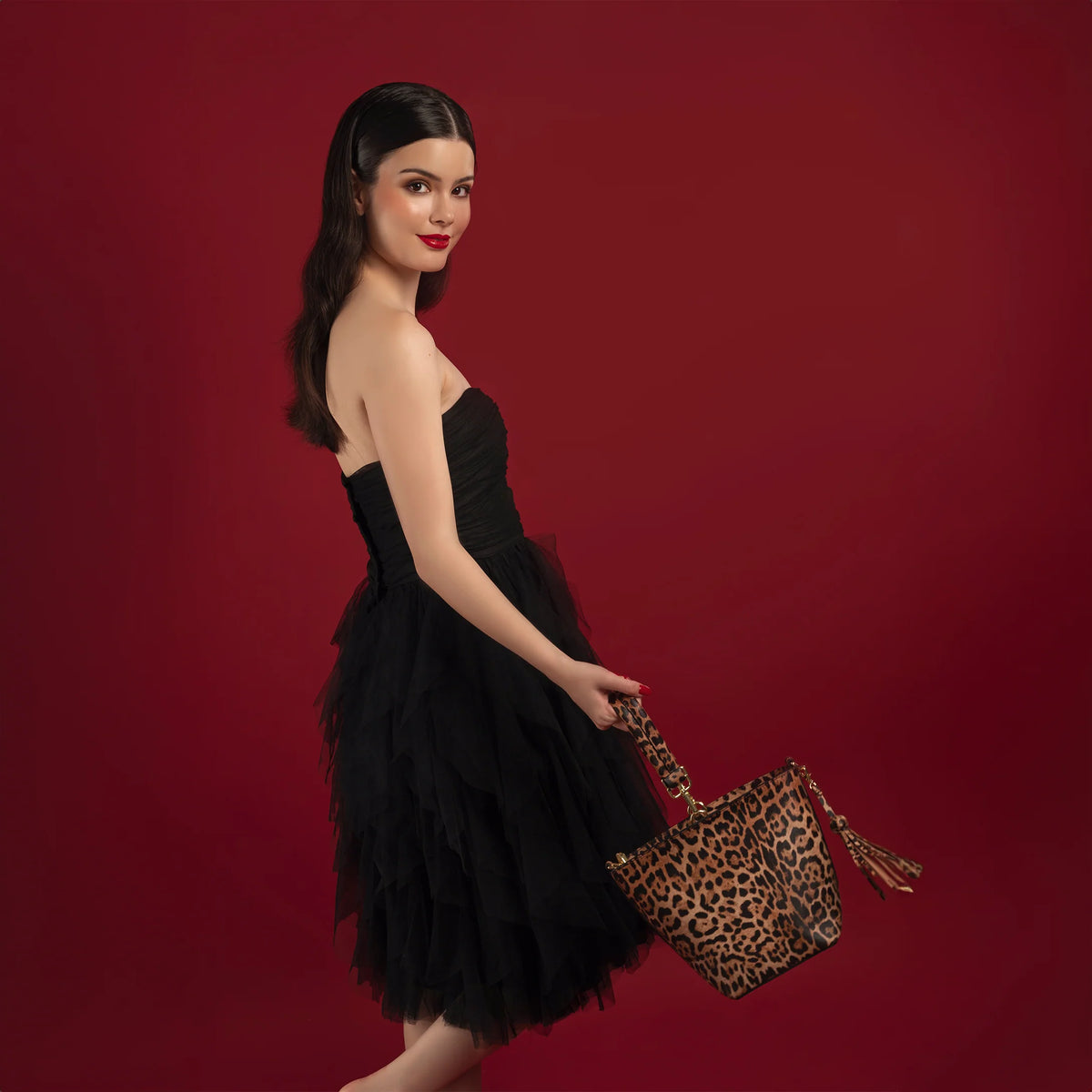 Desti Saint Noora Bucket Bag - Leopard