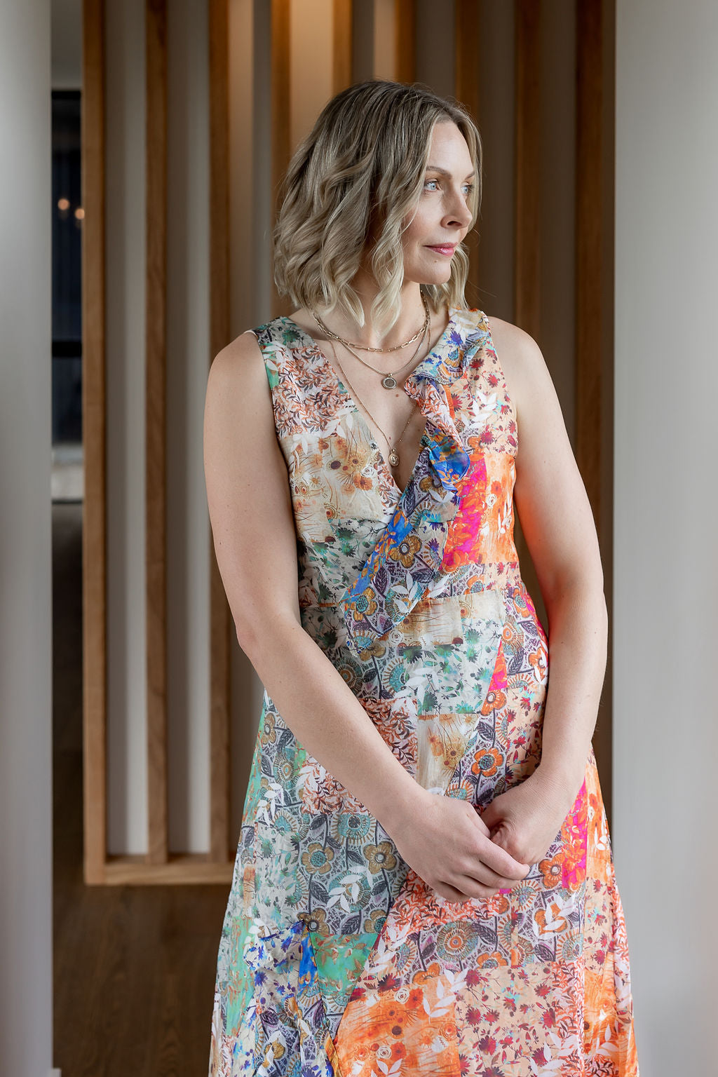 Drama The Label Indiana Dress - Patch Print