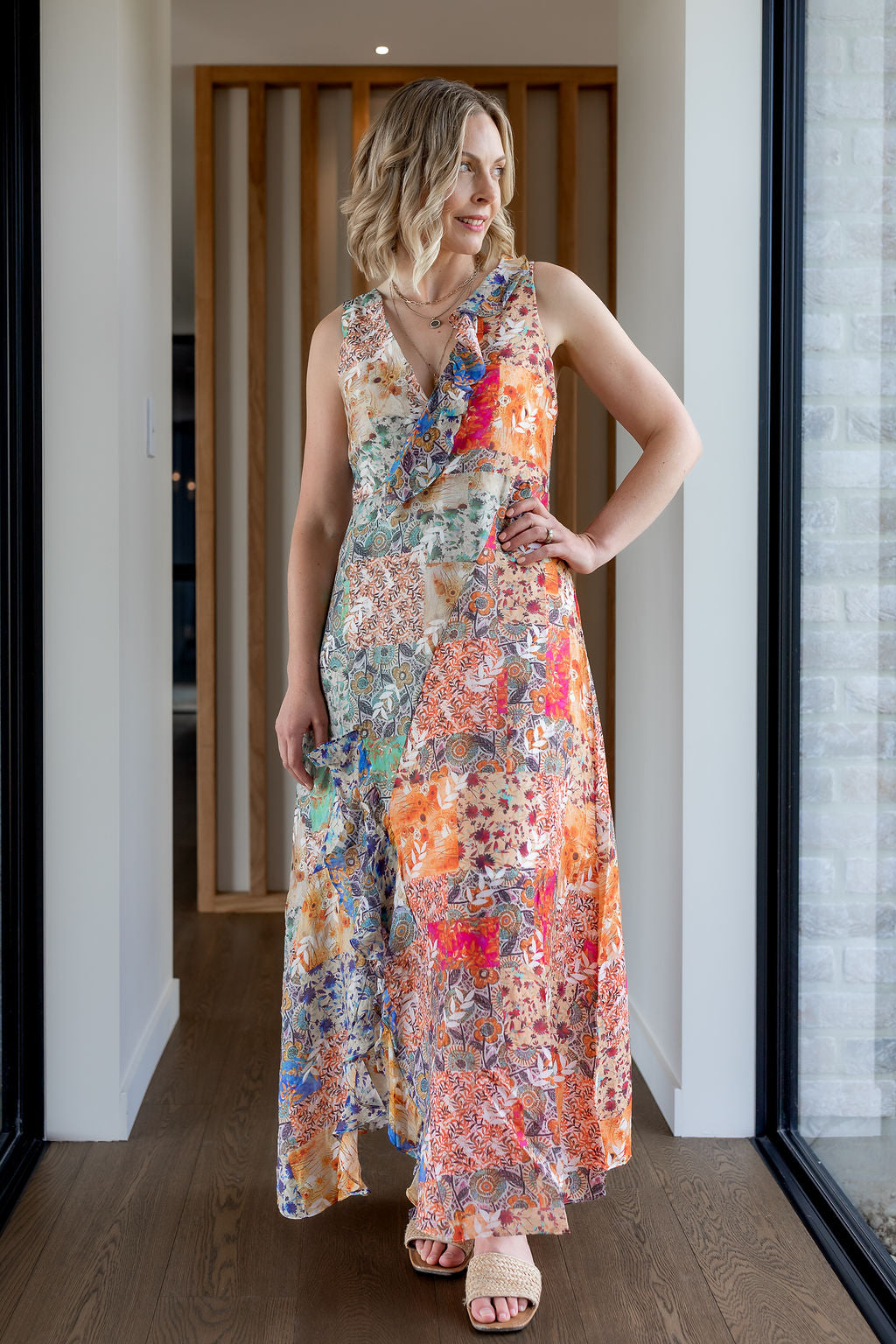 Drama The Label Indiana Dress - Patch Print