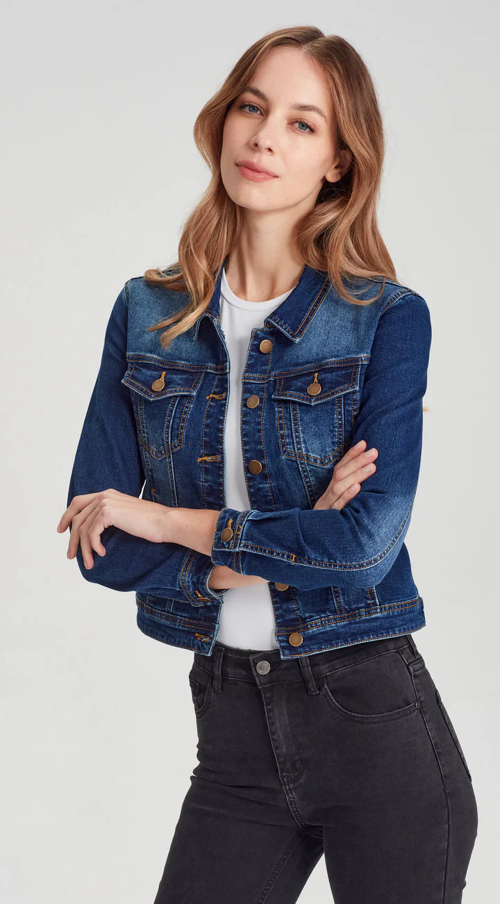 Junkfood Jeans Dixie Denim Jacket  - Dark Blue
