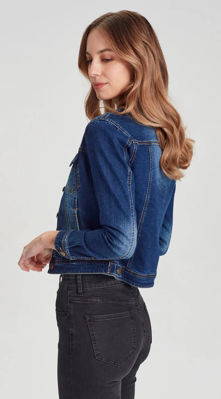 Junkfood Jeans Dixie Denim Jacket  - Dark Blue