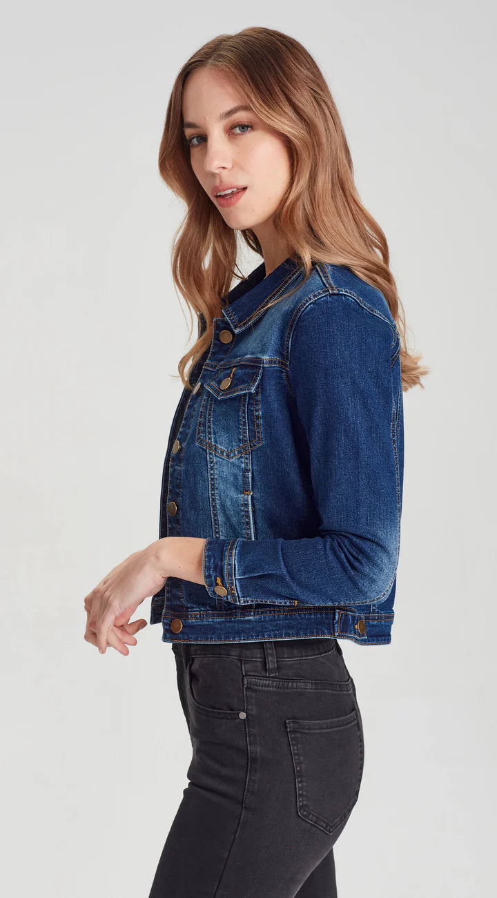 Junkfood Jeans Dixie Denim Jacket  - Dark Blue