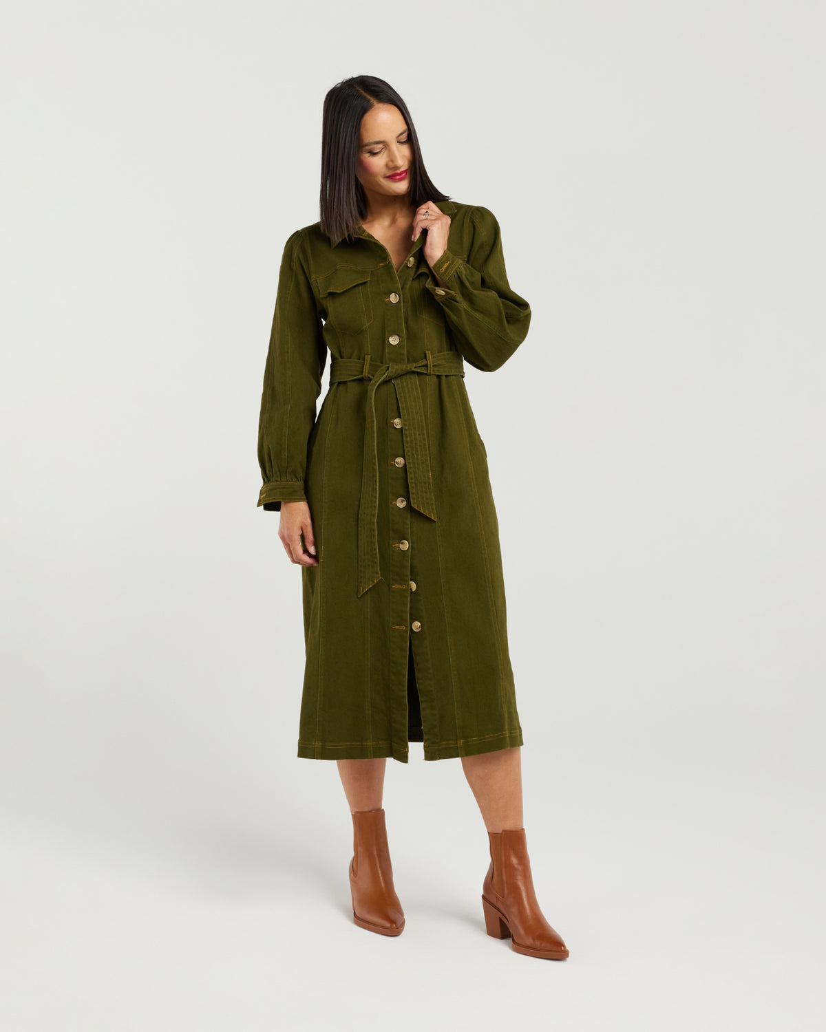 Et Alia Lydia Dress - Khaki