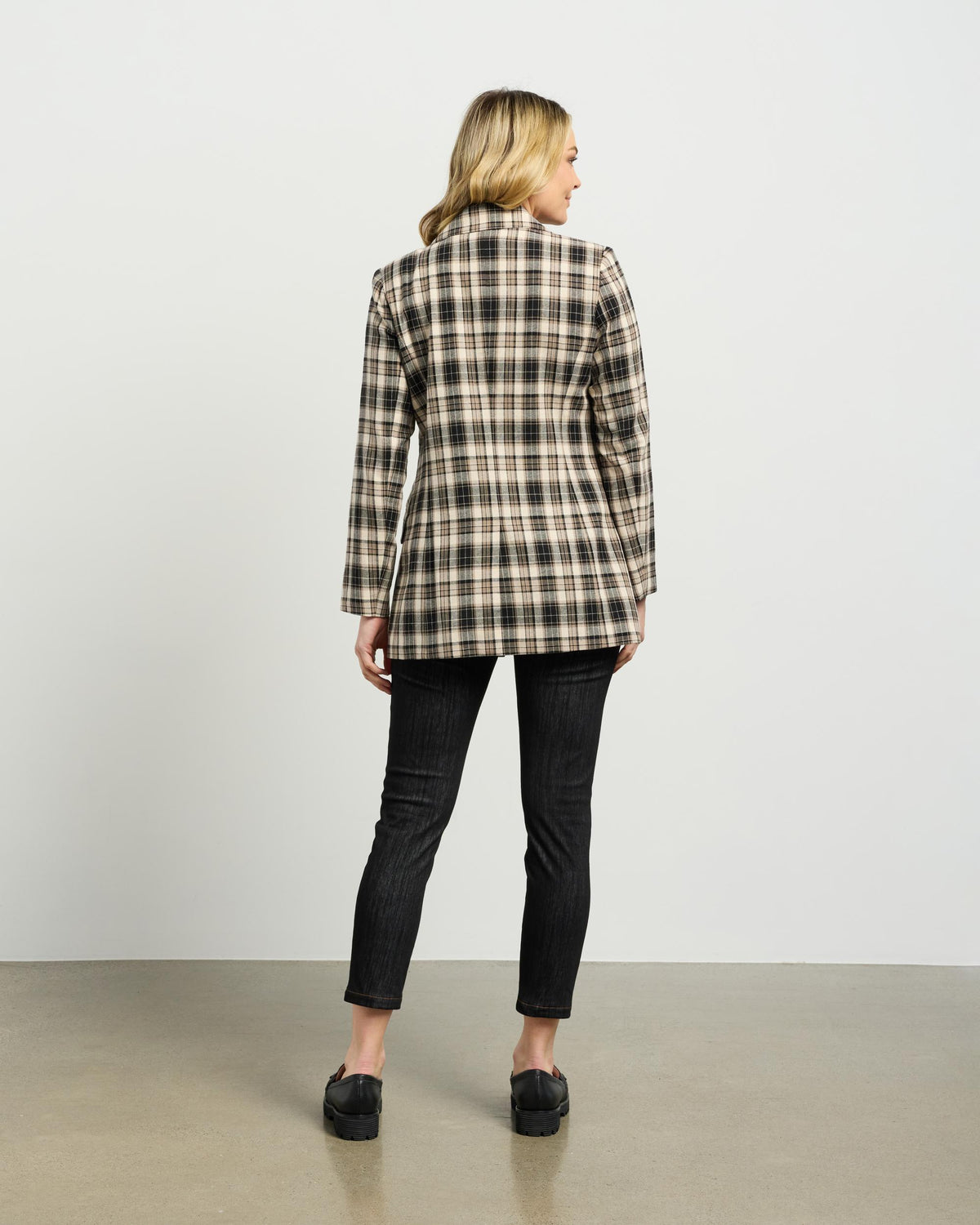 Et Alia Brooke Blazer - Beige Plaid