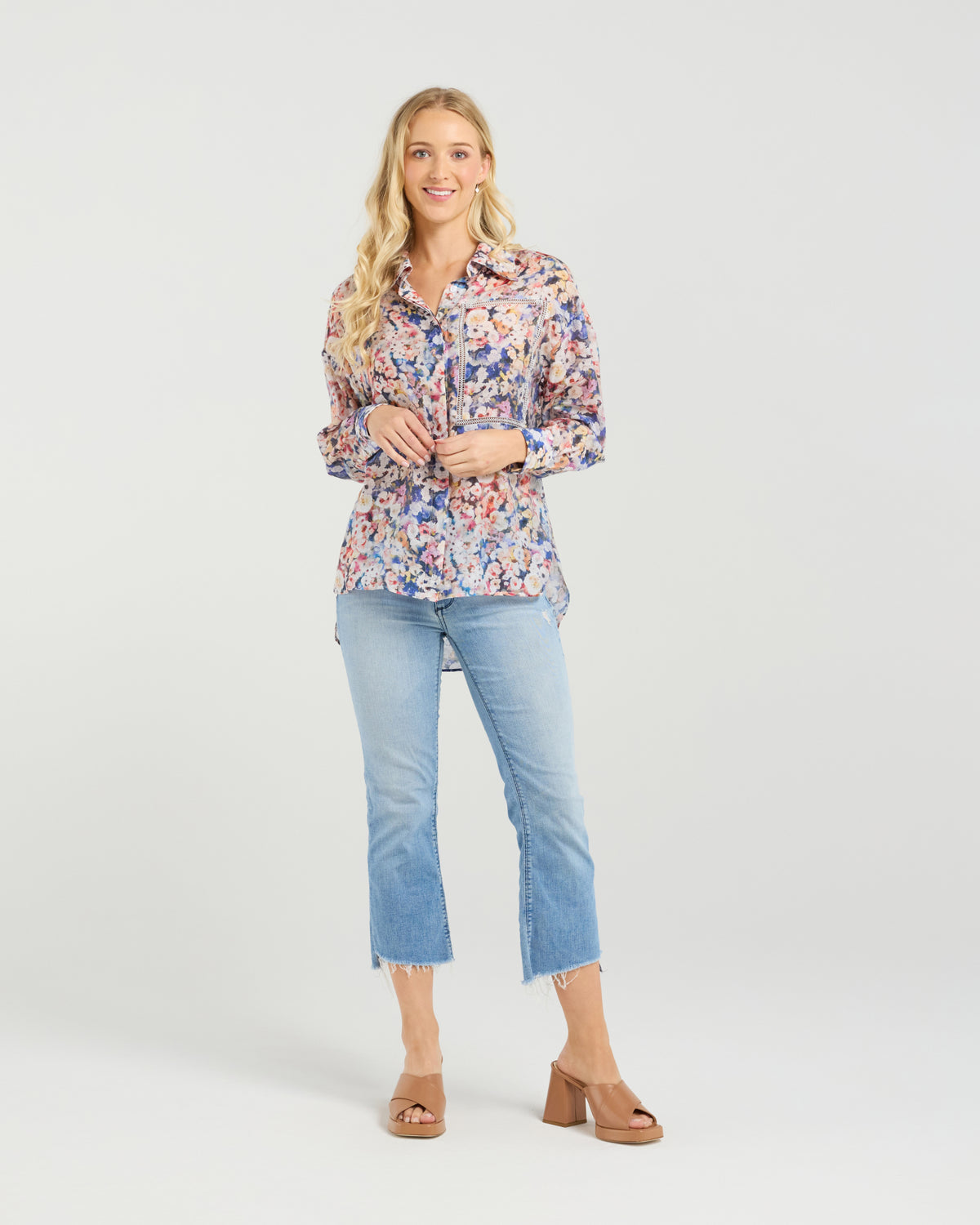 Et Alia Michaela Shirt - Poppy Patch