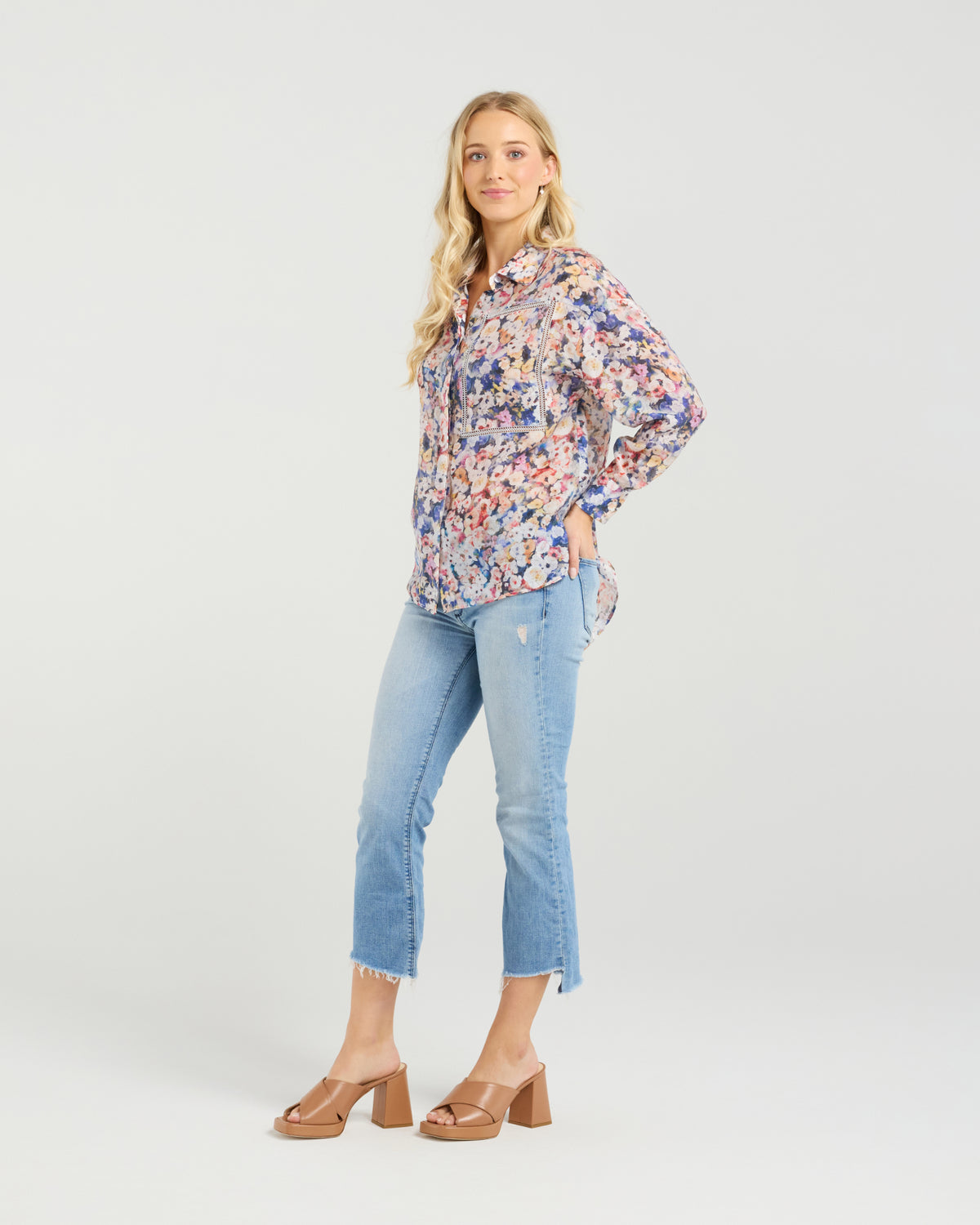 Et Alia Michaela Shirt - Poppy Patch