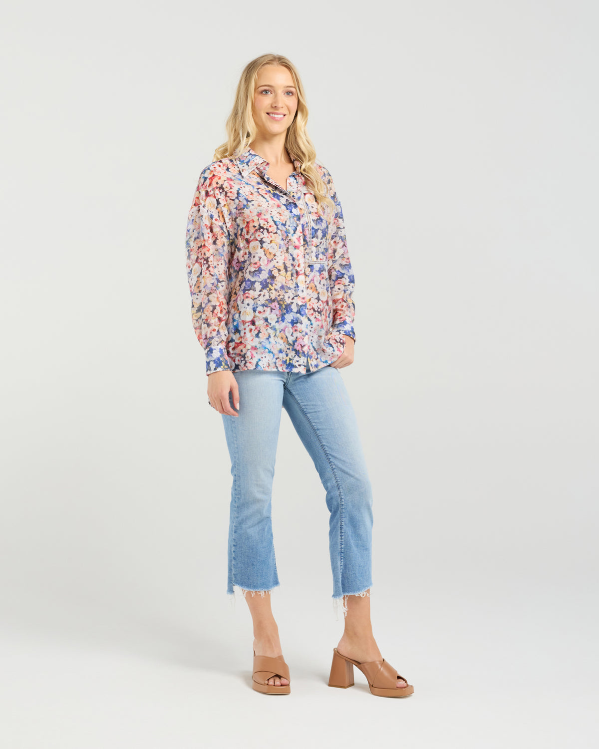 Et Alia Michaela Shirt - Poppy Patch