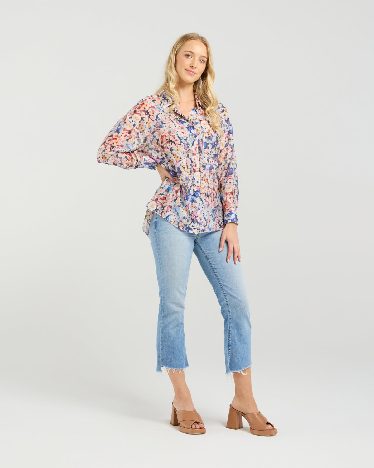 Et Alia Michaela Shirt - Poppy Patch