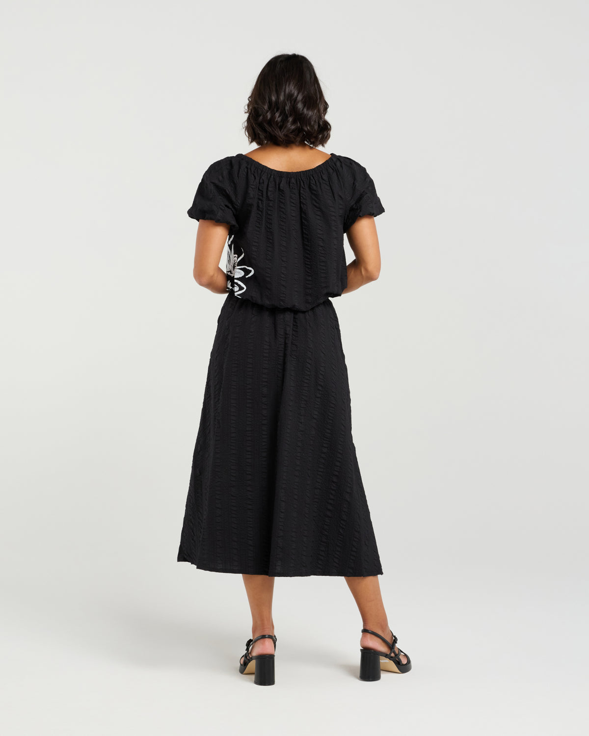 Et Alia Daisy Skirt - Black Bloom