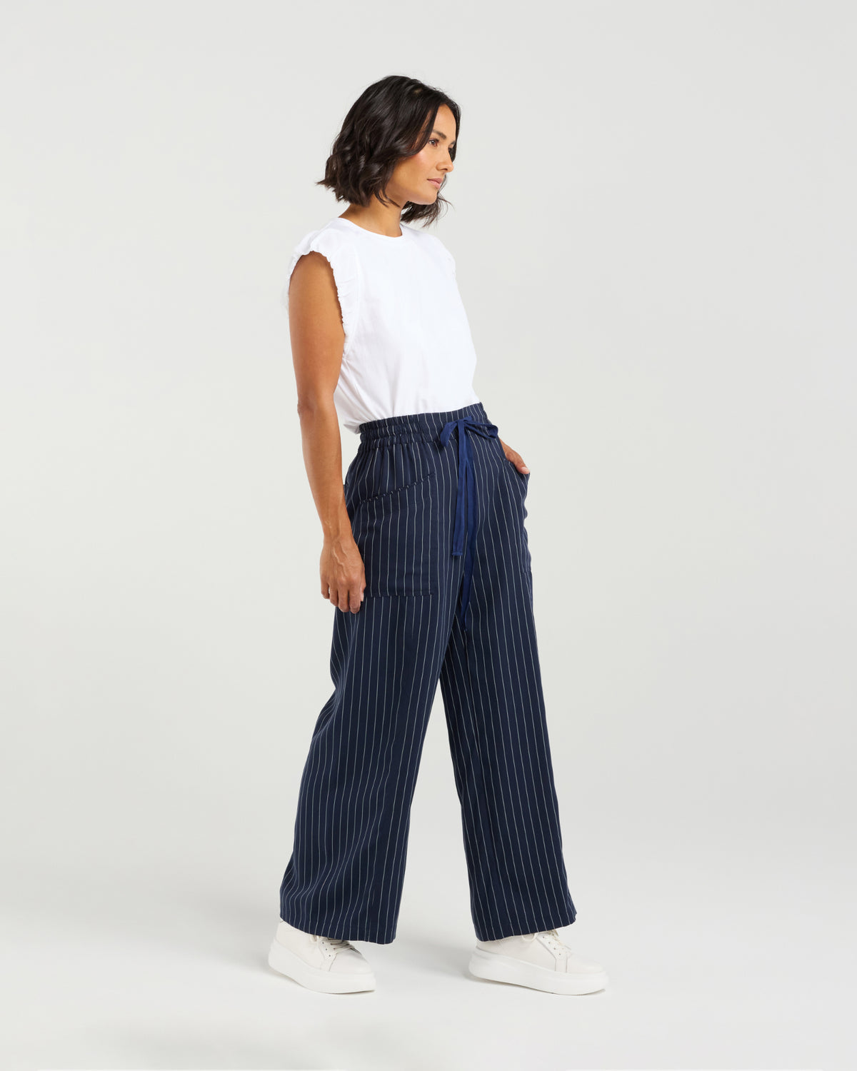 Et Alia Chloe Pant - Midnight Stripes