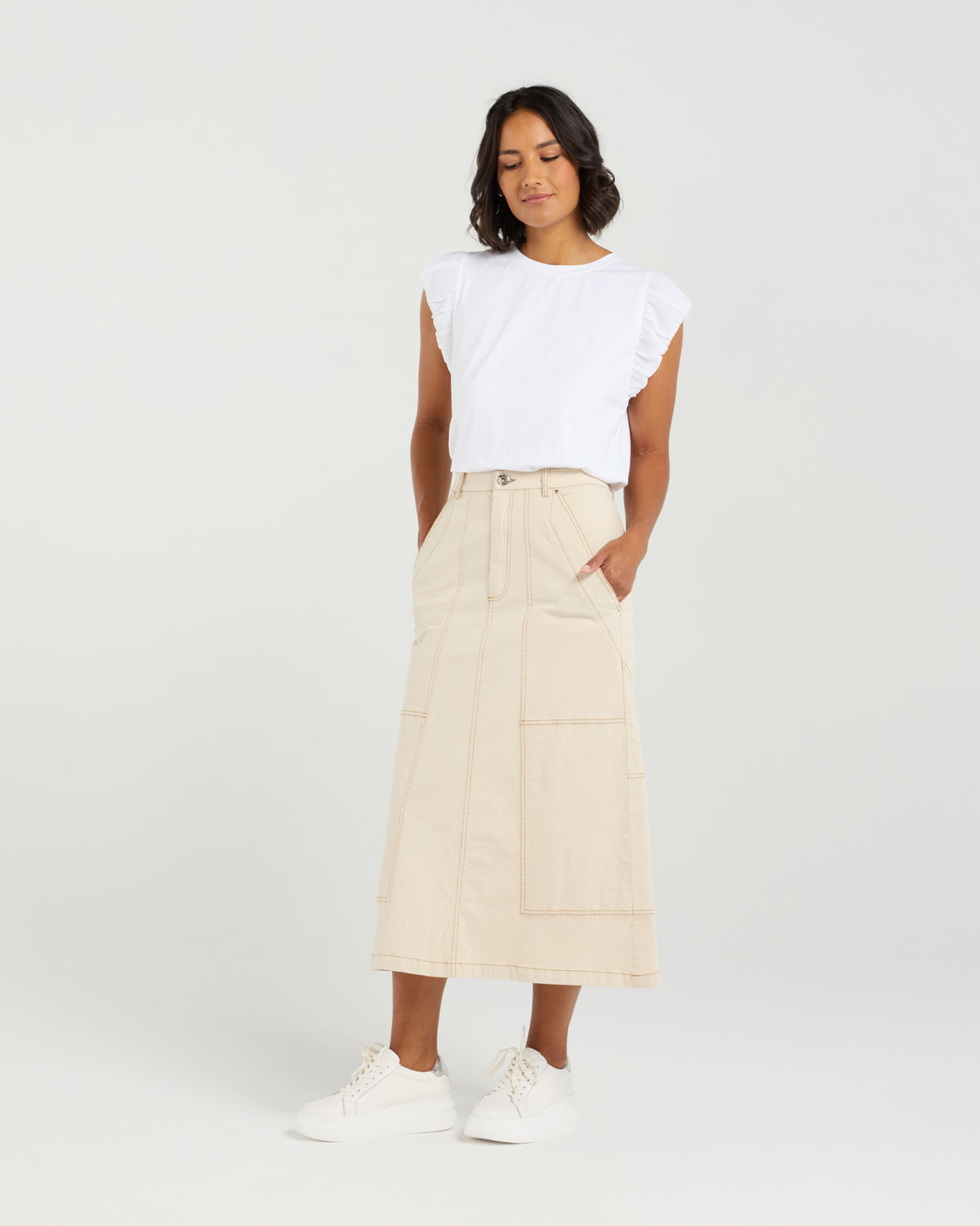 Et Alia Avril Skirt - Buttercream