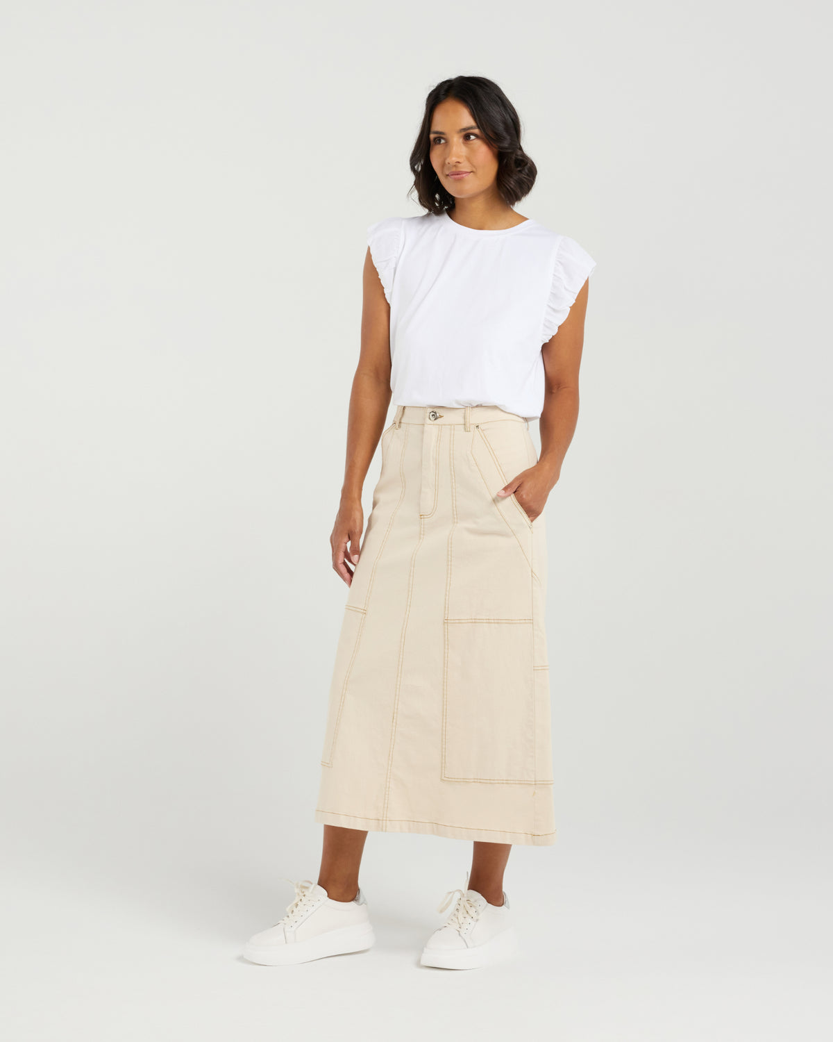 Et Alia Avril Skirt - Buttercream