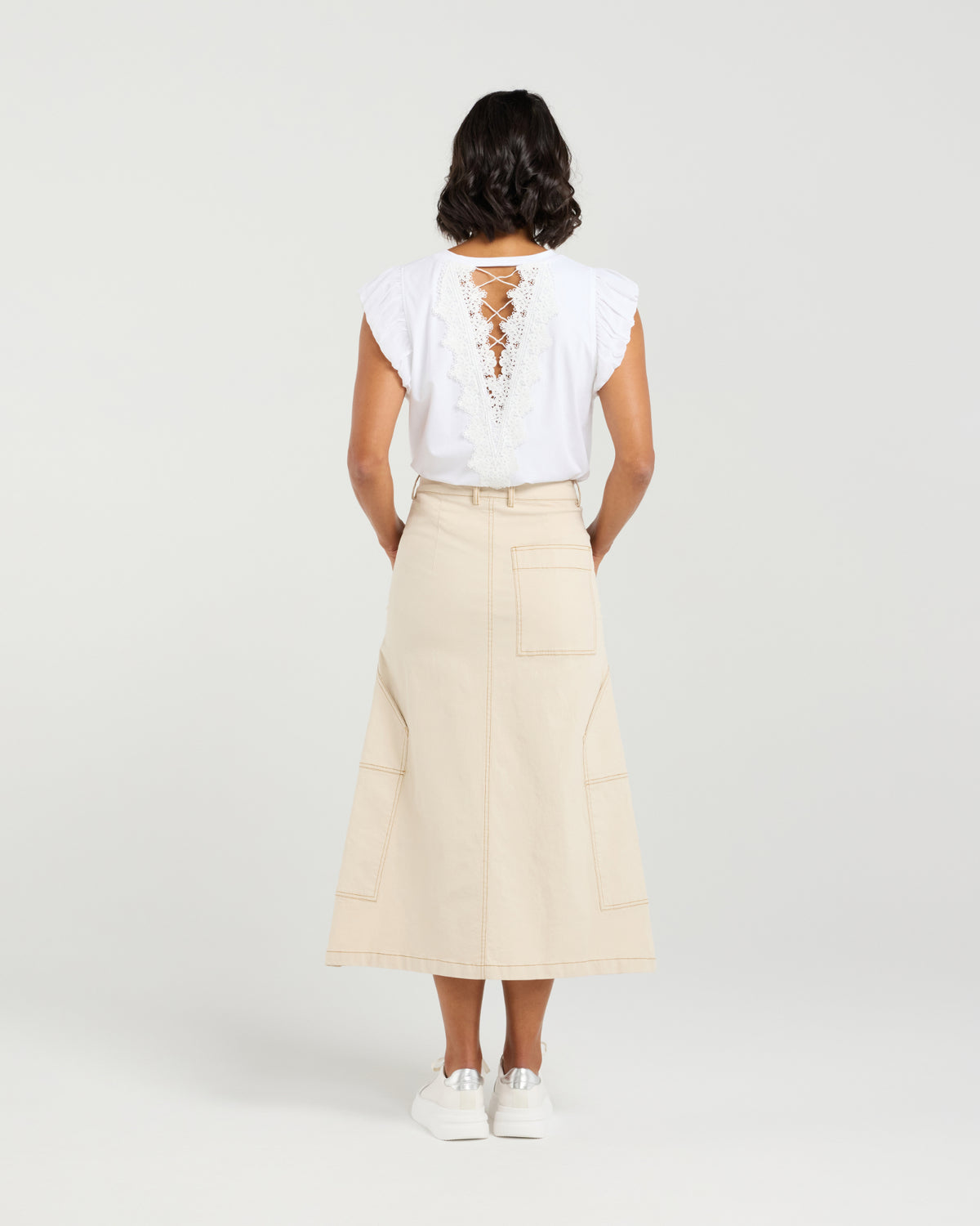 Et Alia Avril Skirt - Buttercream