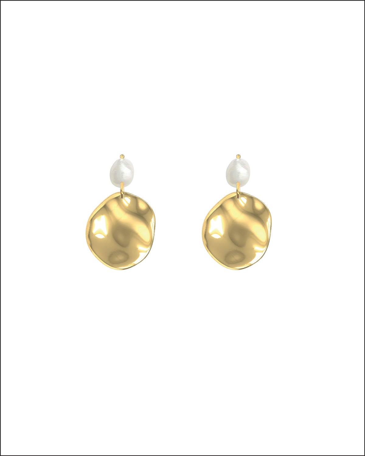 Edblad Pearl Signet Earrings