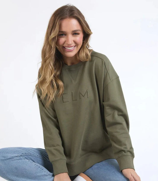 Elm Established Crew - Khaki