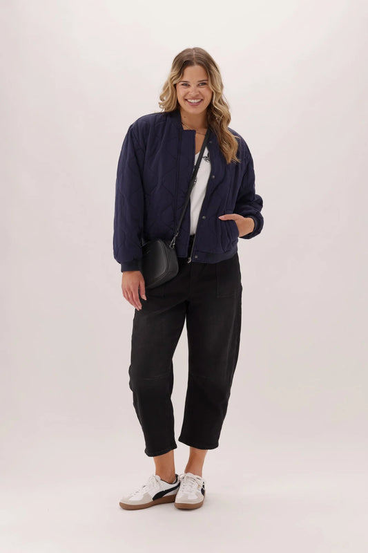 Elm Jean Bomber Jacket - Midnight Navy