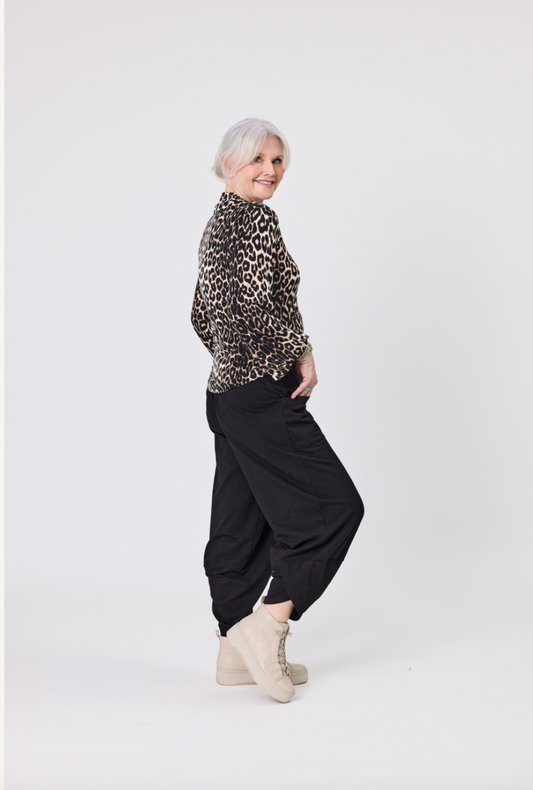 Lemon Tree Evie Top - Leopard Print