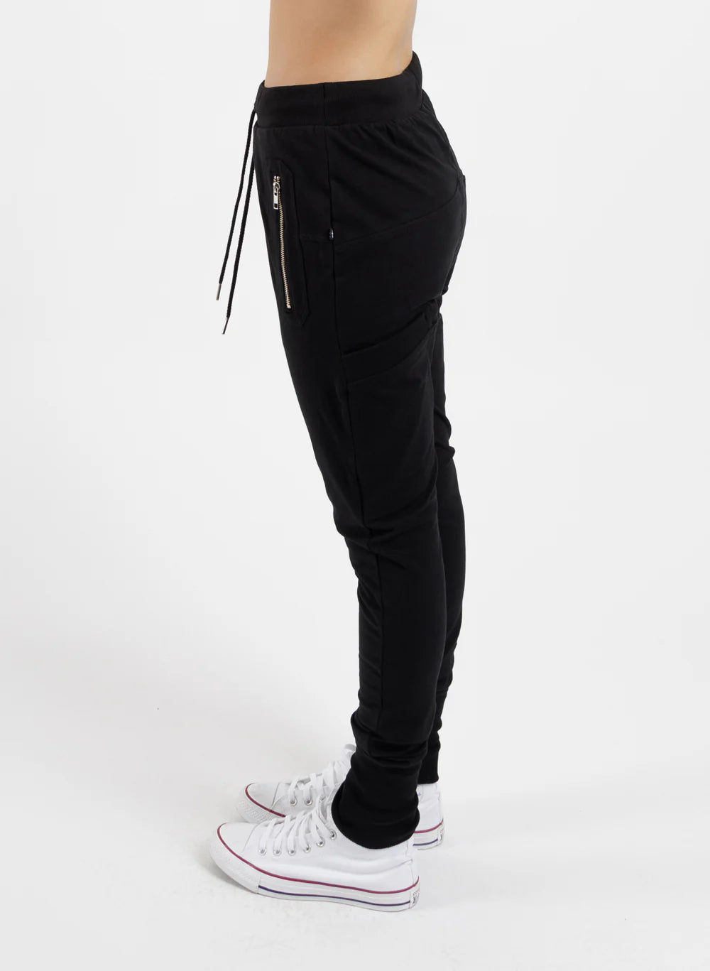 Federation Escape Trackies - Black/Silver Zips