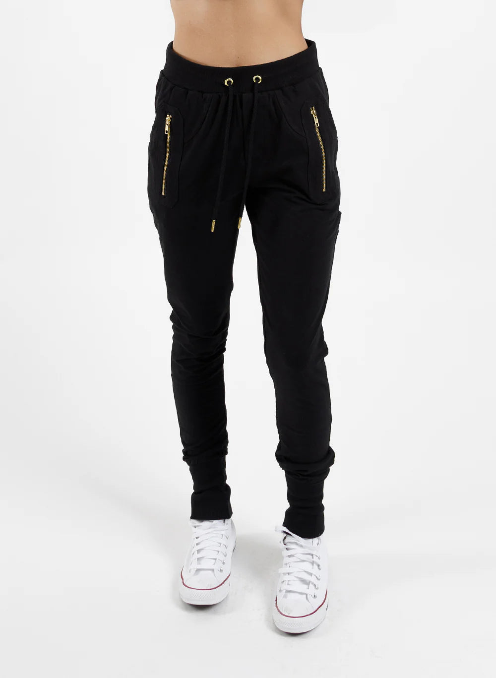 Federation Escape Trackies - Black/Gold Zips