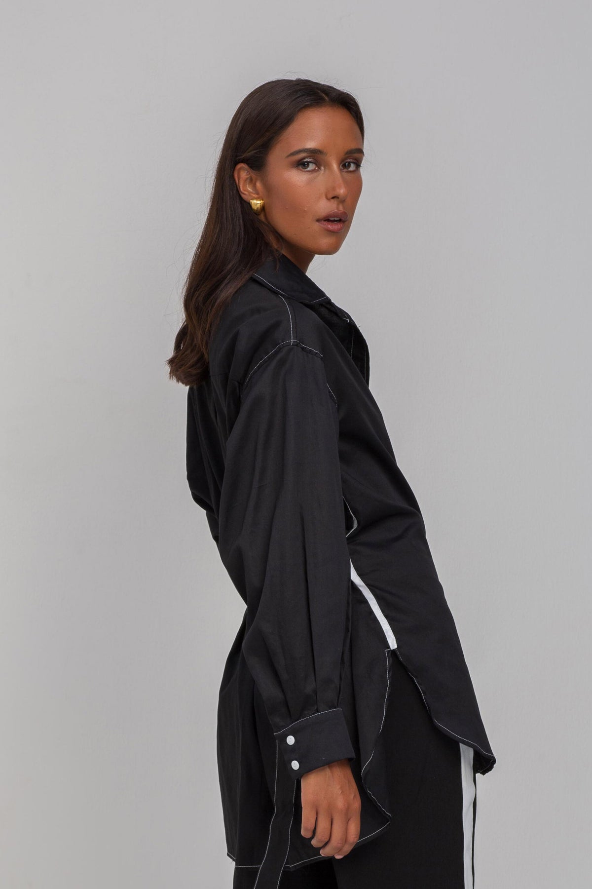 Blak Find My Luck Shirt - Black/White