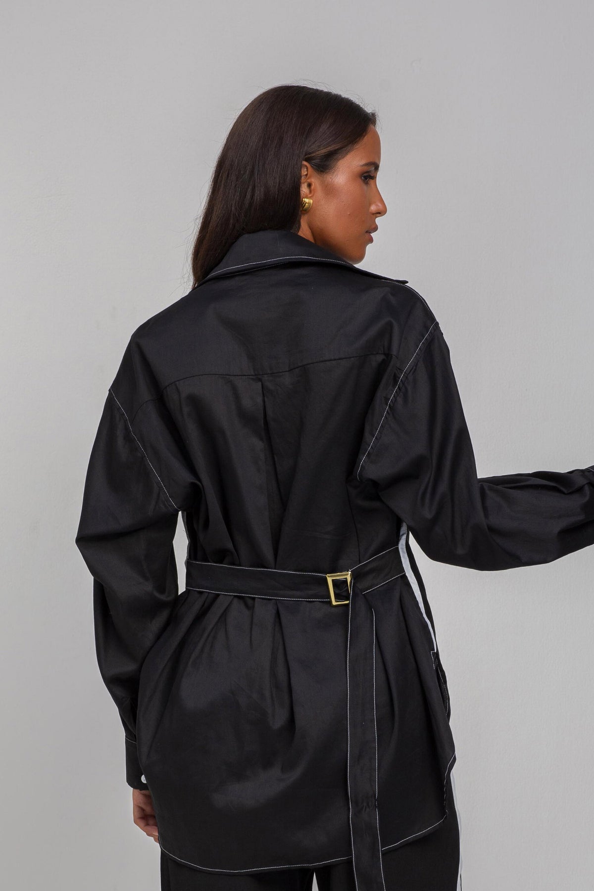 Blak Find My Luck Shirt - Black/White