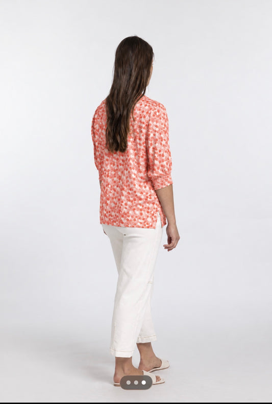 Mi Moso Finley Top - Red Print