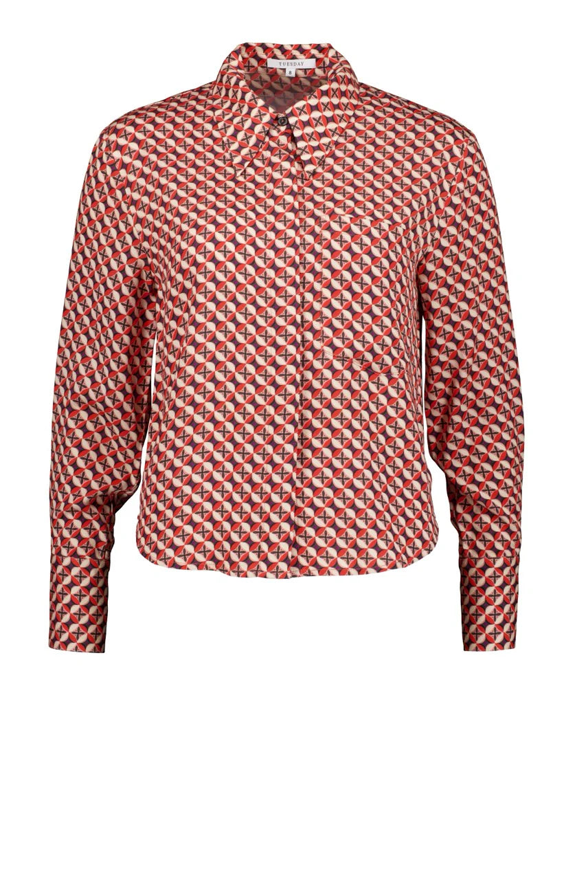 Tuesday Freedom Top - Reflection Print