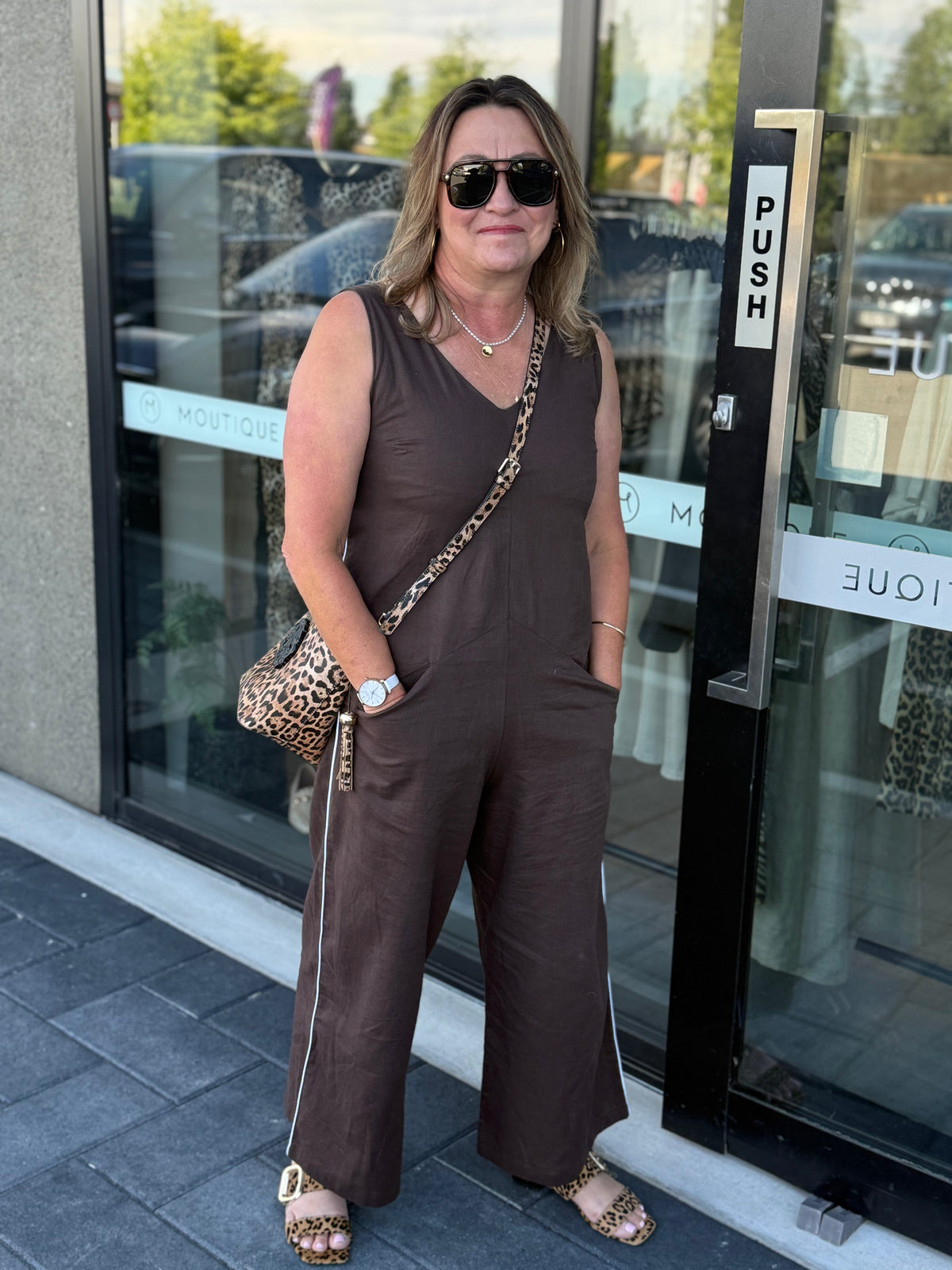 Nes Lounge Jumpsuit - Dark Cocoa