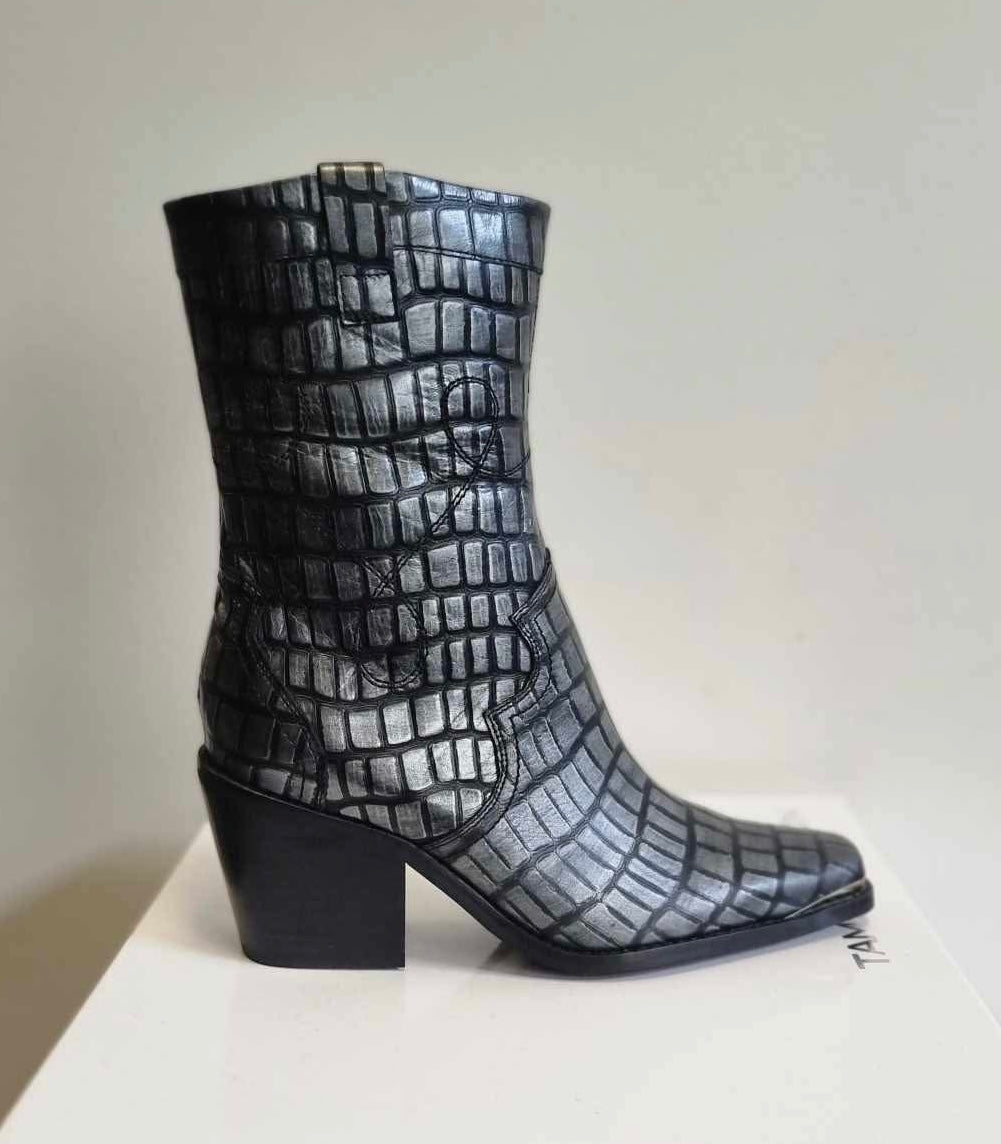 Tamara London Brill Boot - Steel Croc