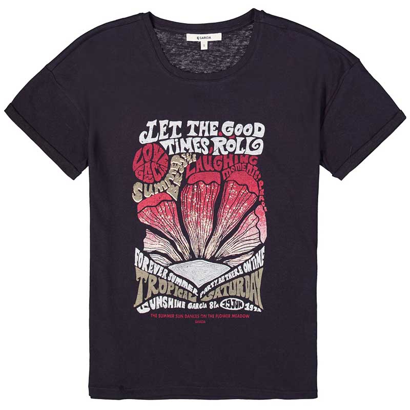 Garcia Good Times T-Shirt - Antracite