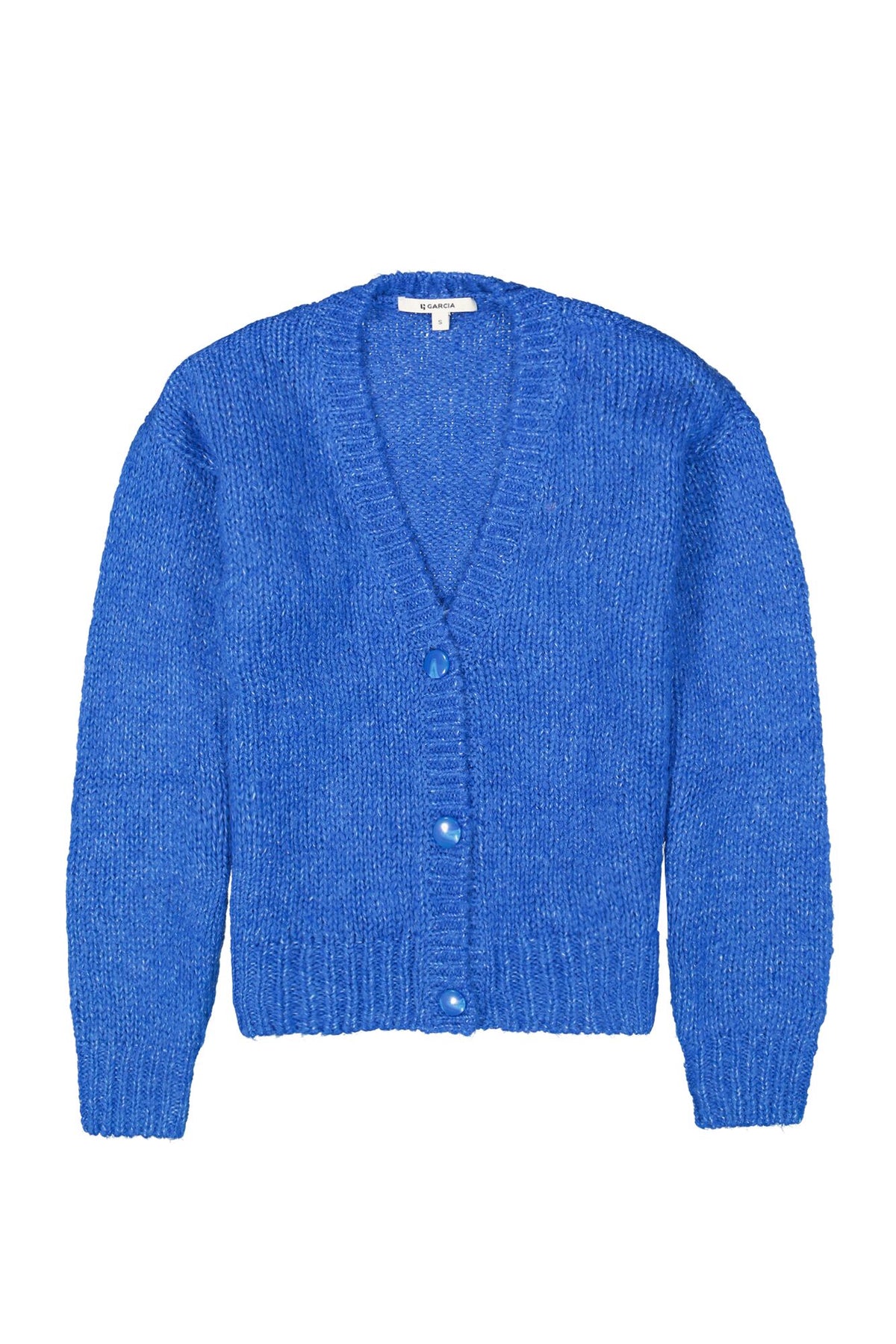 Garcia V-Neck Cardigan - Bold Blue