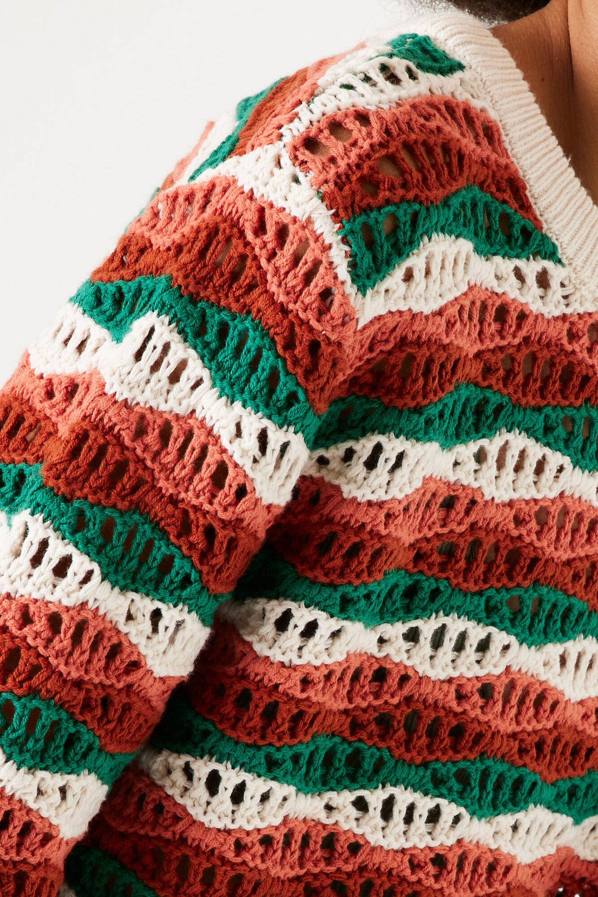 Garcia Striped Knit - Apricot Brandy