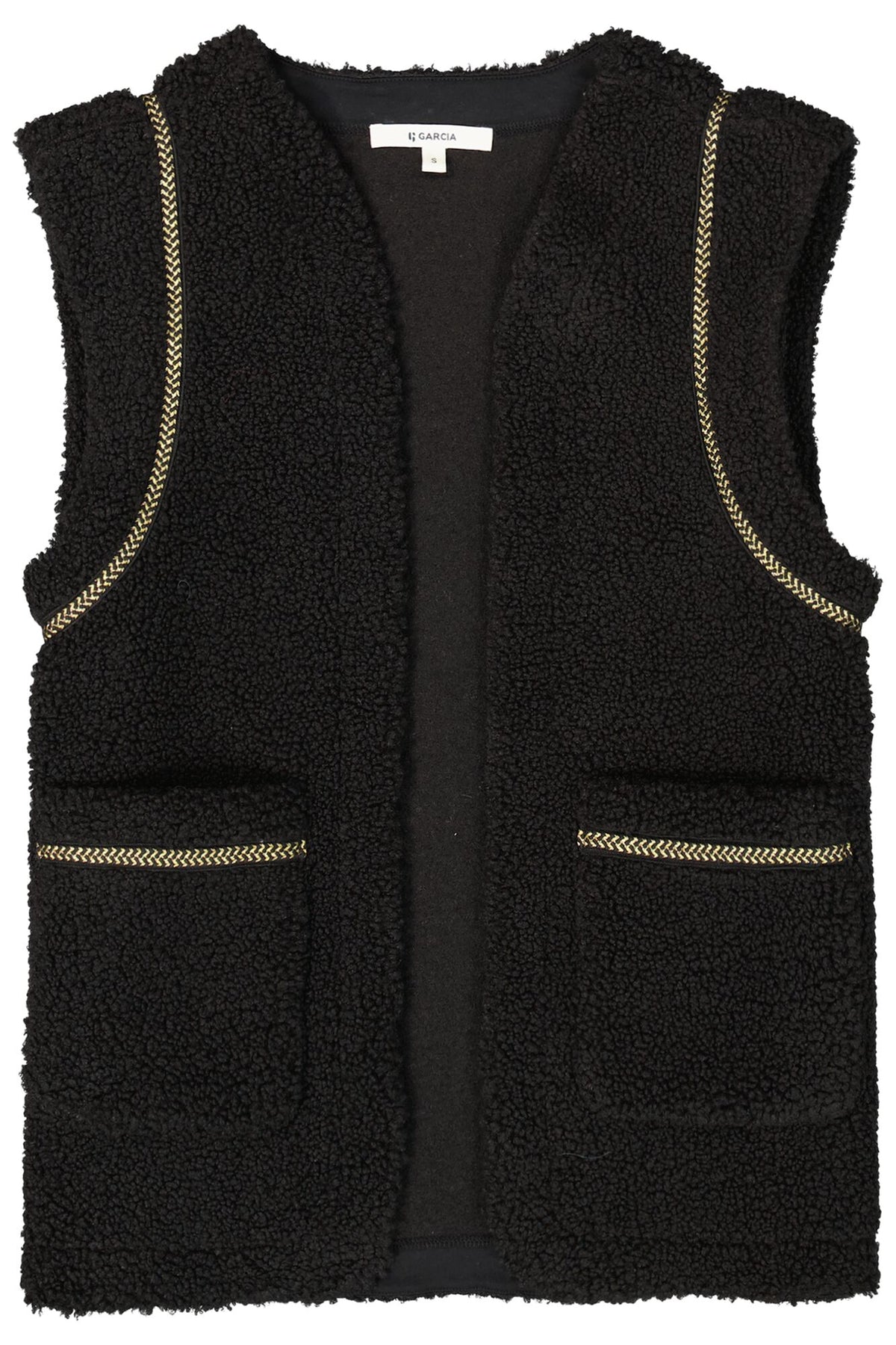 Garcia Teddy Vest - Black