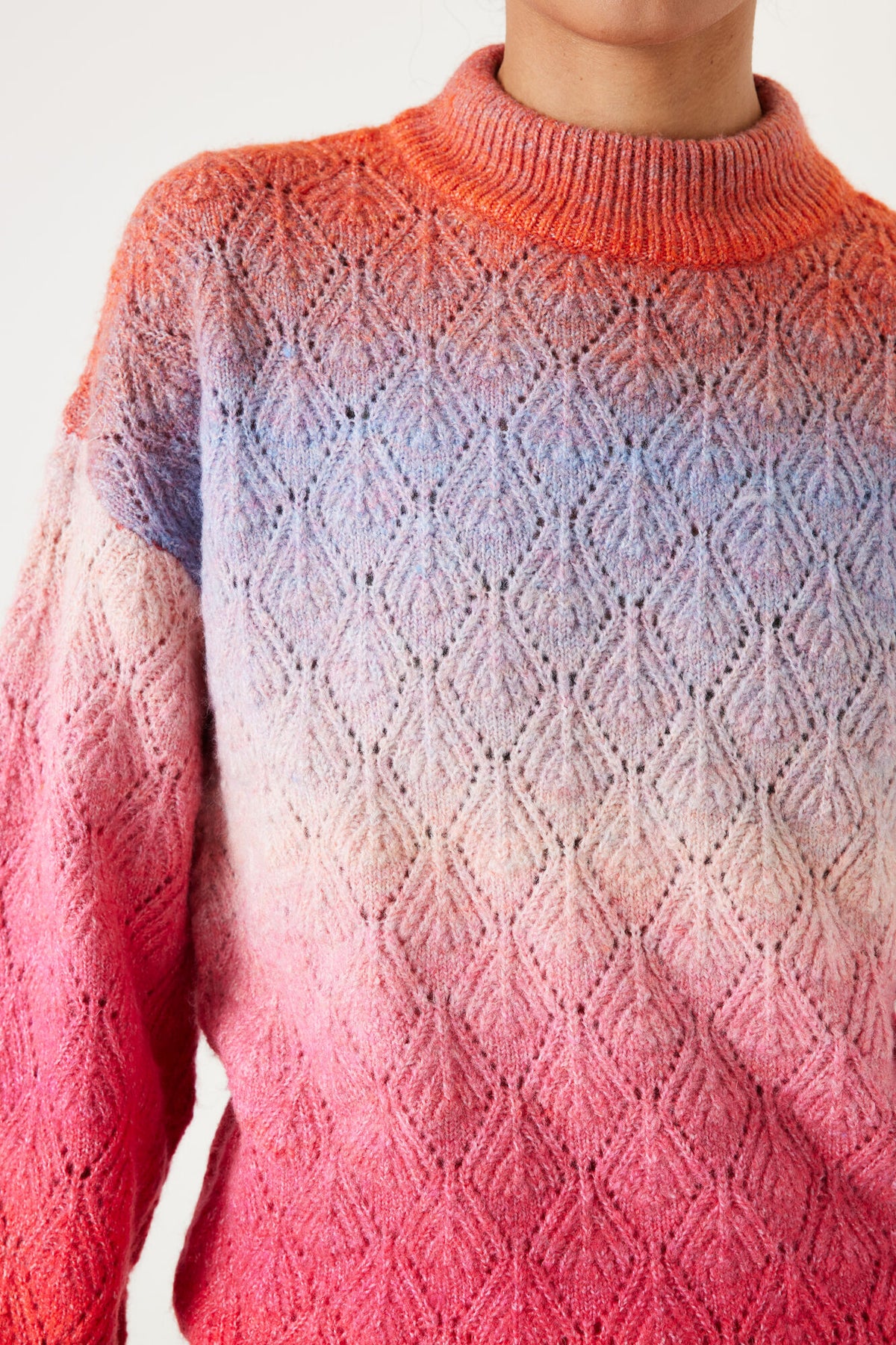 Garcia Knitted Pullover - Flame Scarlet