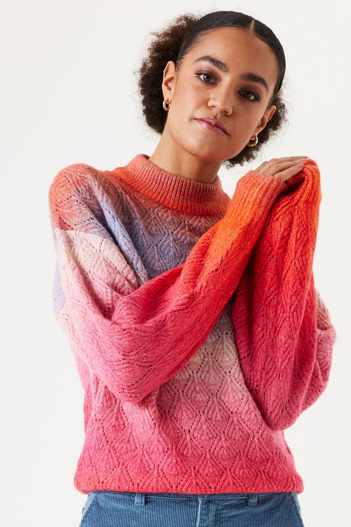 Garcia Knitted Pullover - Flame Scarlet
