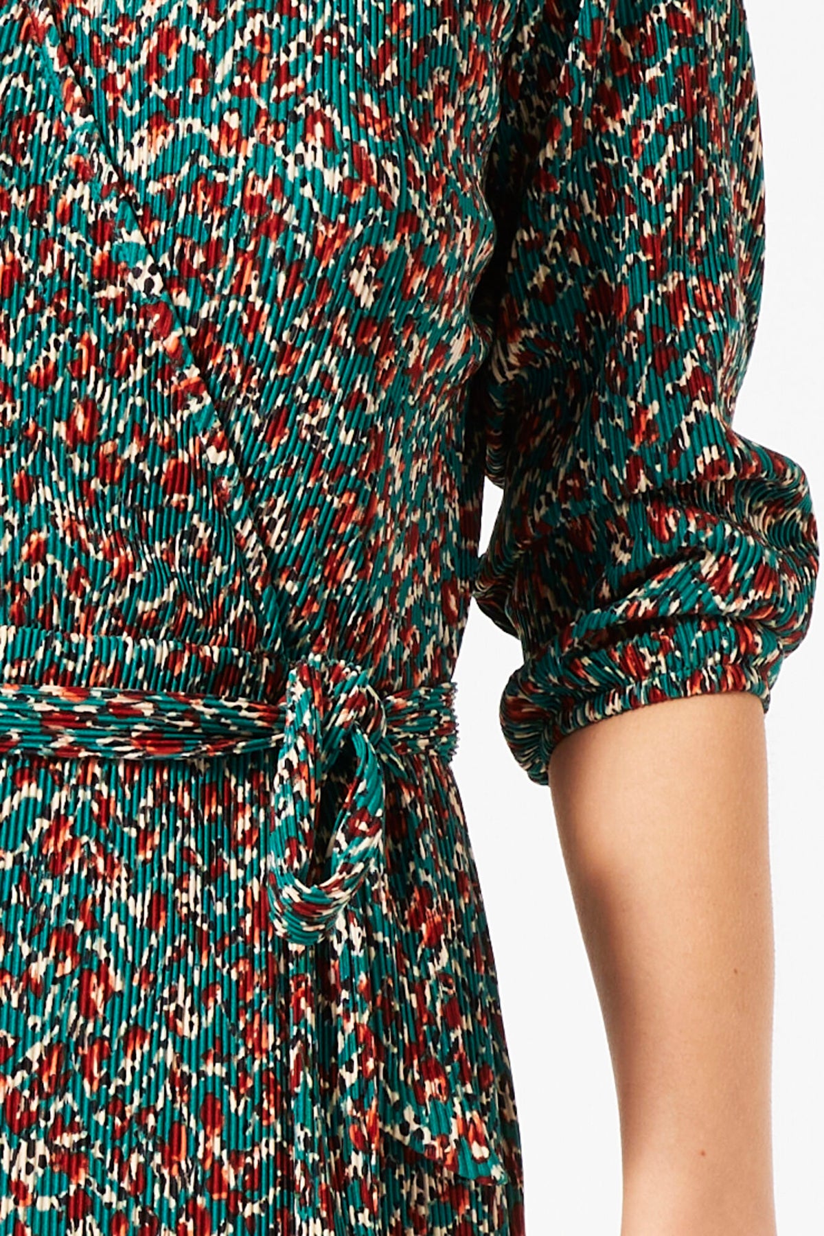 Garcia Faux Wrap Dress - Ivy Forest