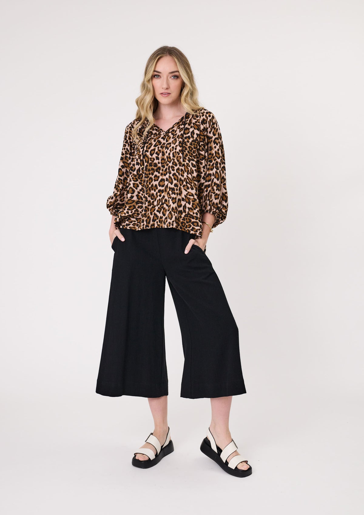 Lemon Tree Gianna Top- Leopard
