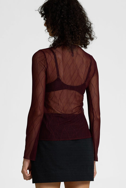 Blak Gigi Top - Burgundy Veil