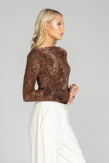 Blak Gigi Top - Brown Leopard