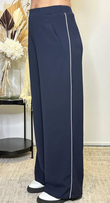 Nes Piped Gin Pant - Ink/White