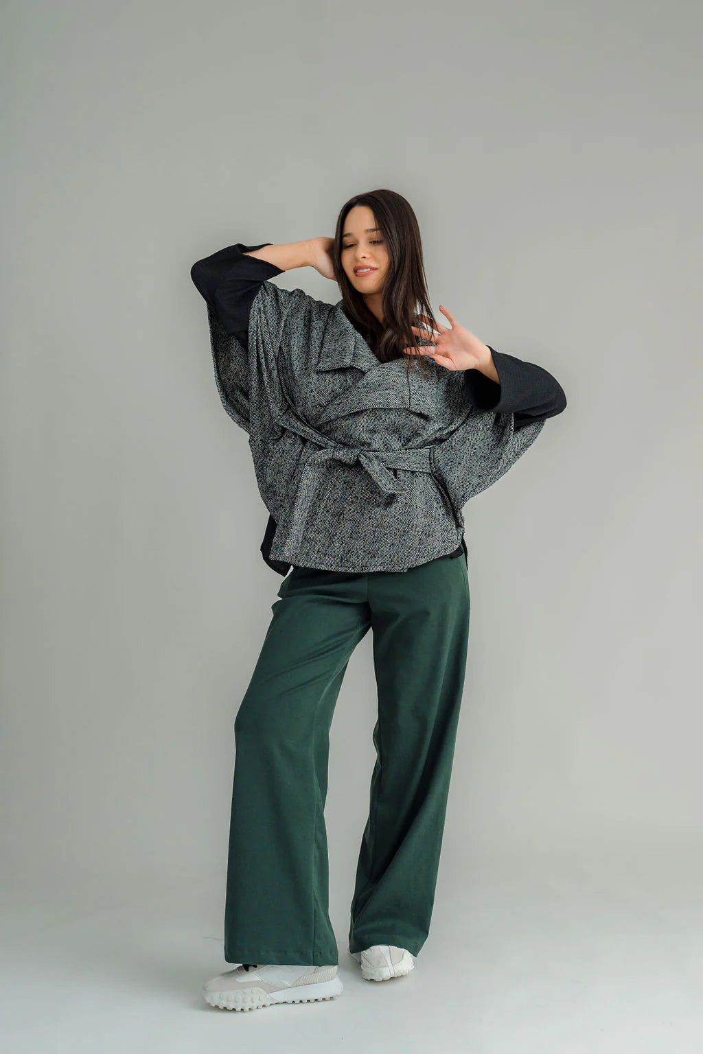 Nes Go-To Cape - Herringbone