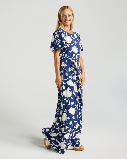 Blackstone Juliana Jumpsuit - Ink Mono Leaf