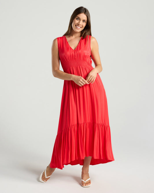 Blackstone Bree Dress - Salsa Red
