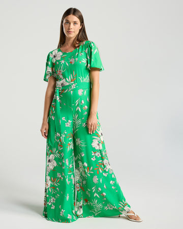 Blackstone Juliana Jumpsuit - Emerald Floral Print