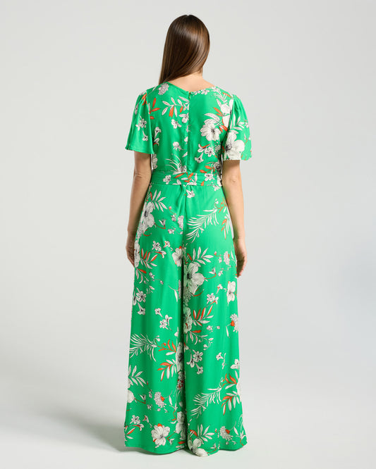 Blackstone Juliana Jumpsuit - Emerald Floral Print