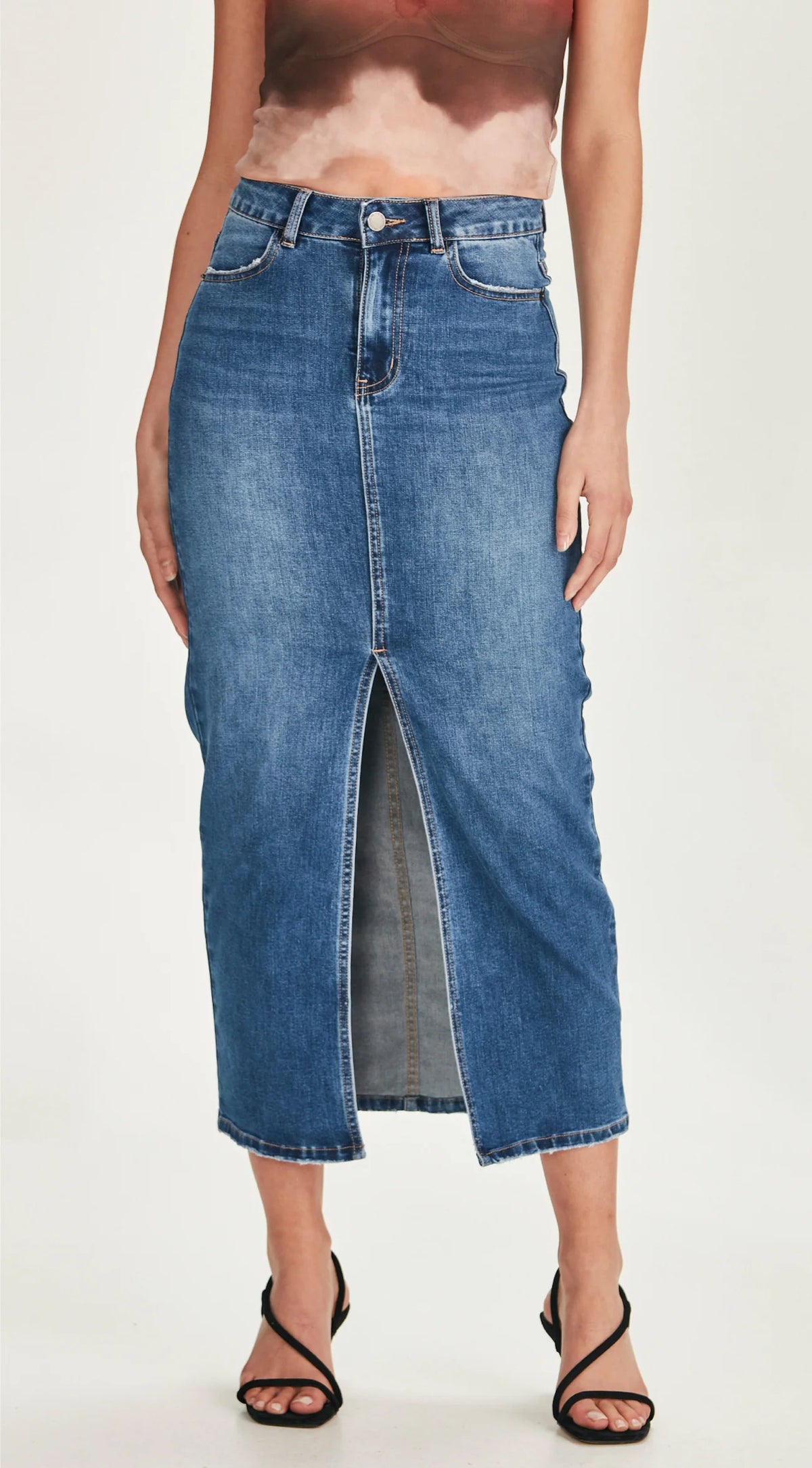 Junkfood Jeans Hazel Skirt - Blue